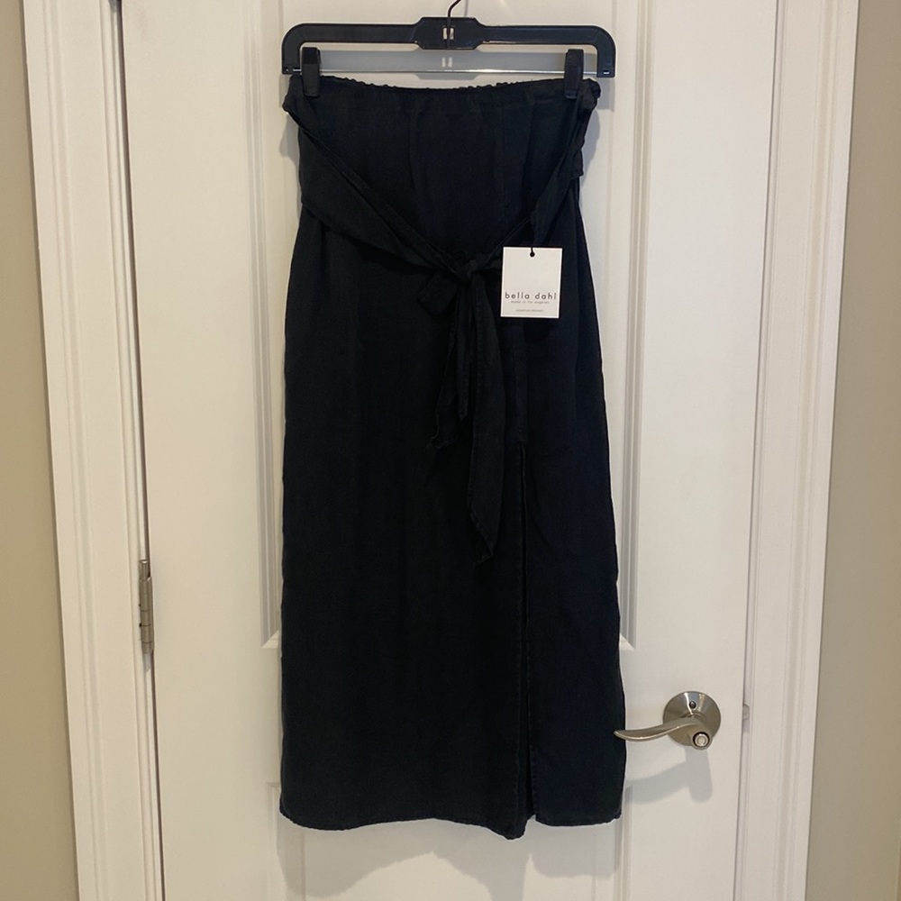 Bella dahl Smocked tie up MIDI Skirt. Size Medium. Brand New With Tags